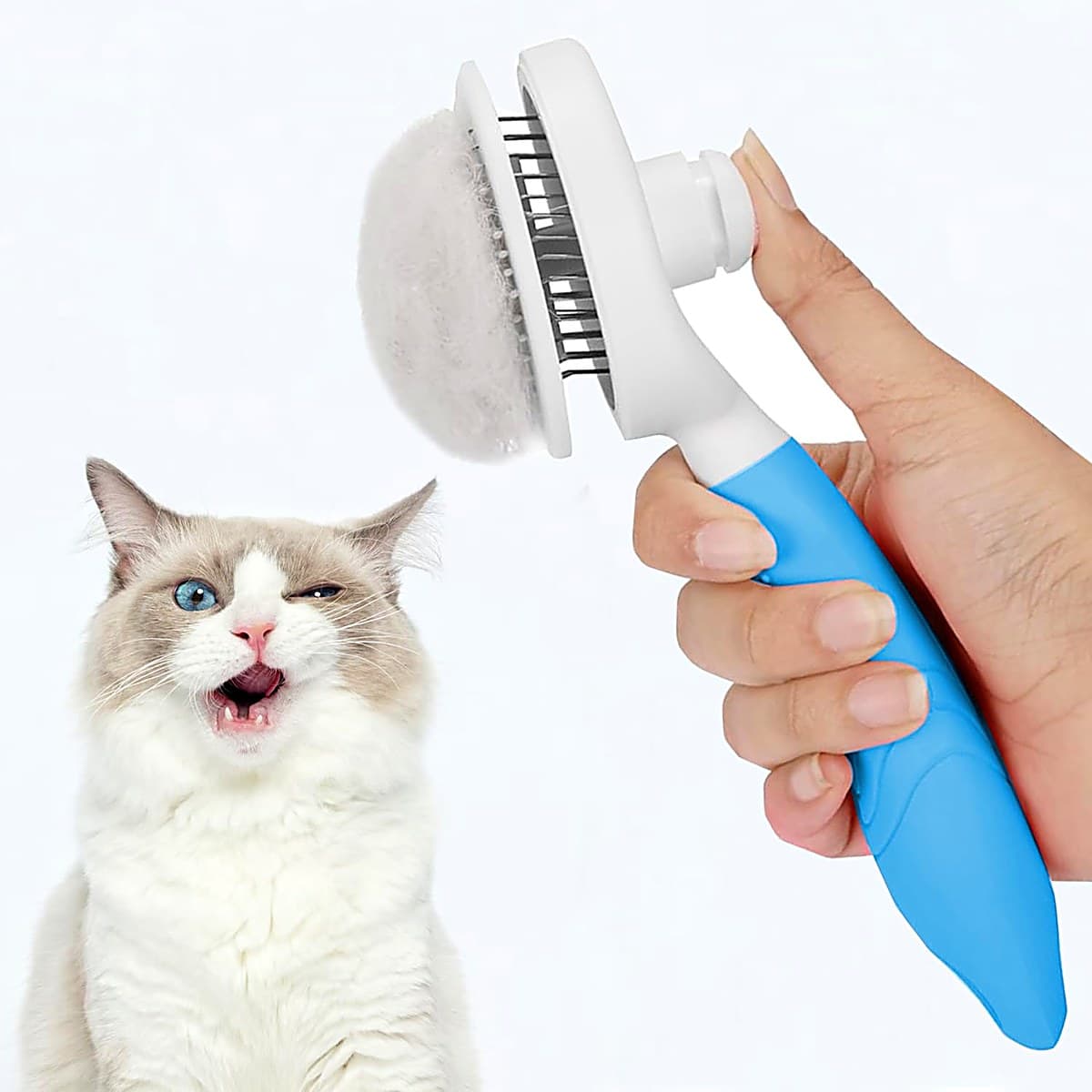 Brosse Auto-Nettoyante Anti-Poils
