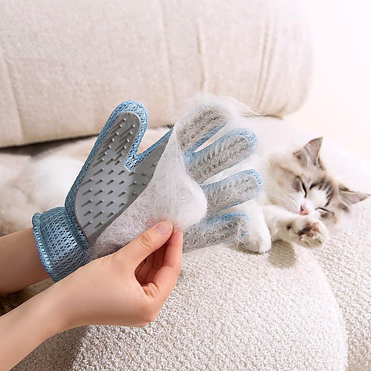 Gant de Toilettage Déshedding 2-en-1