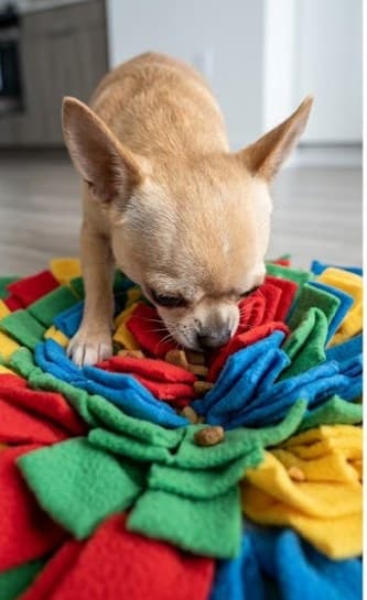 Balle de fouille interactive pour chien