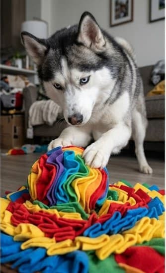Balle de fouille interactive pour chien