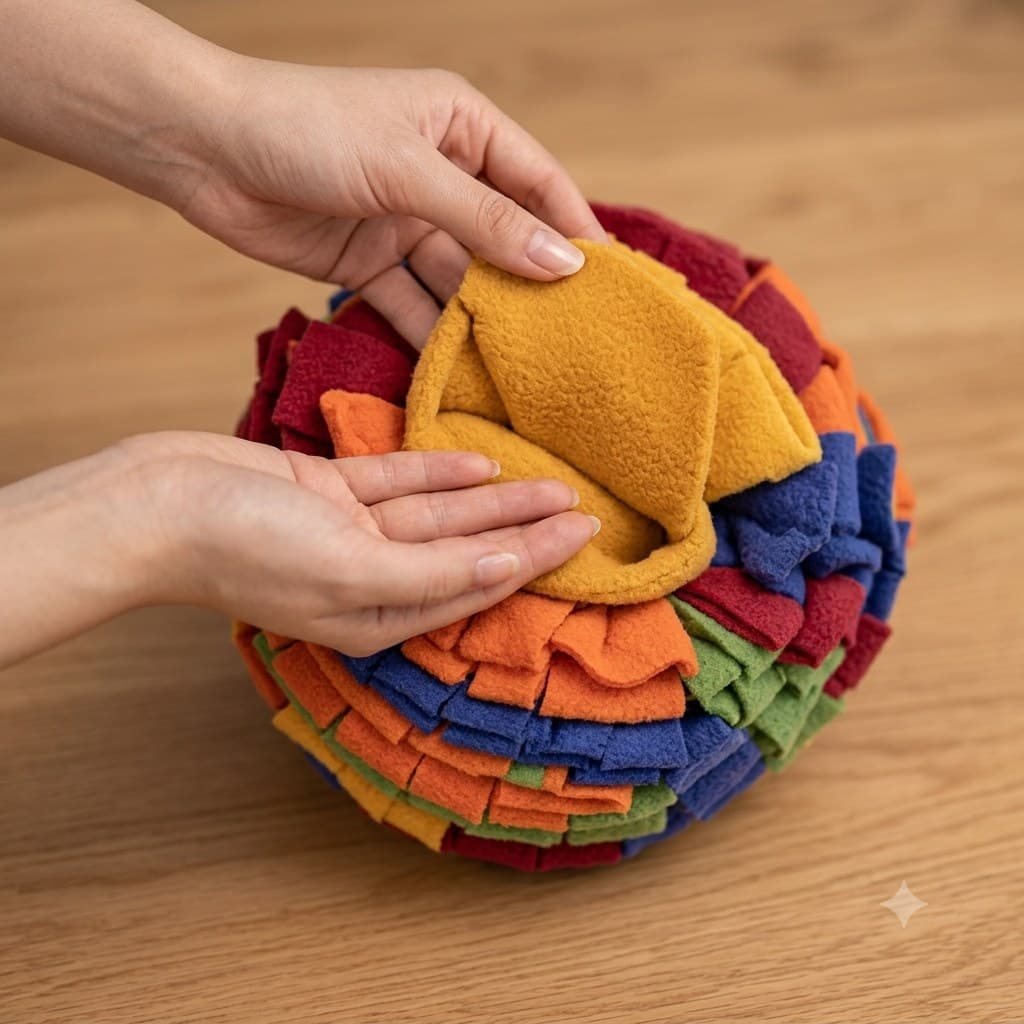 Balle de fouille interactive pour chien