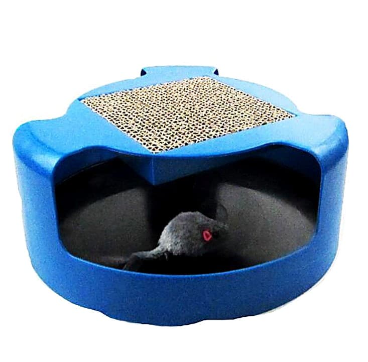 Circuit attrape-souris avec griffoir pour chat