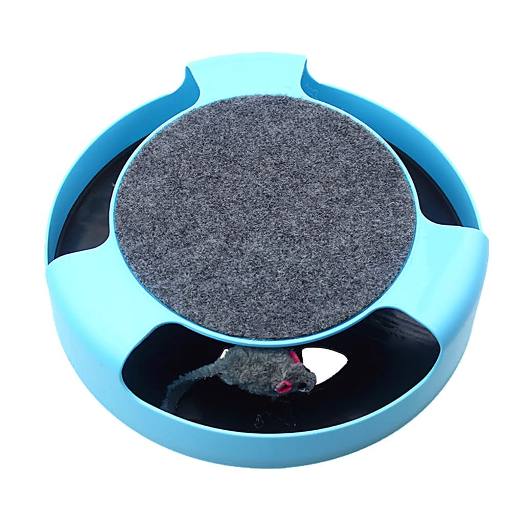 Circuit attrape-souris avec griffoir pour chat