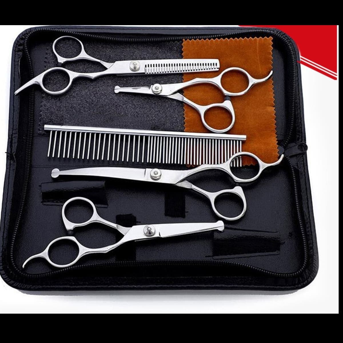 Kit de Ciseaux de Toilettage Professionnel