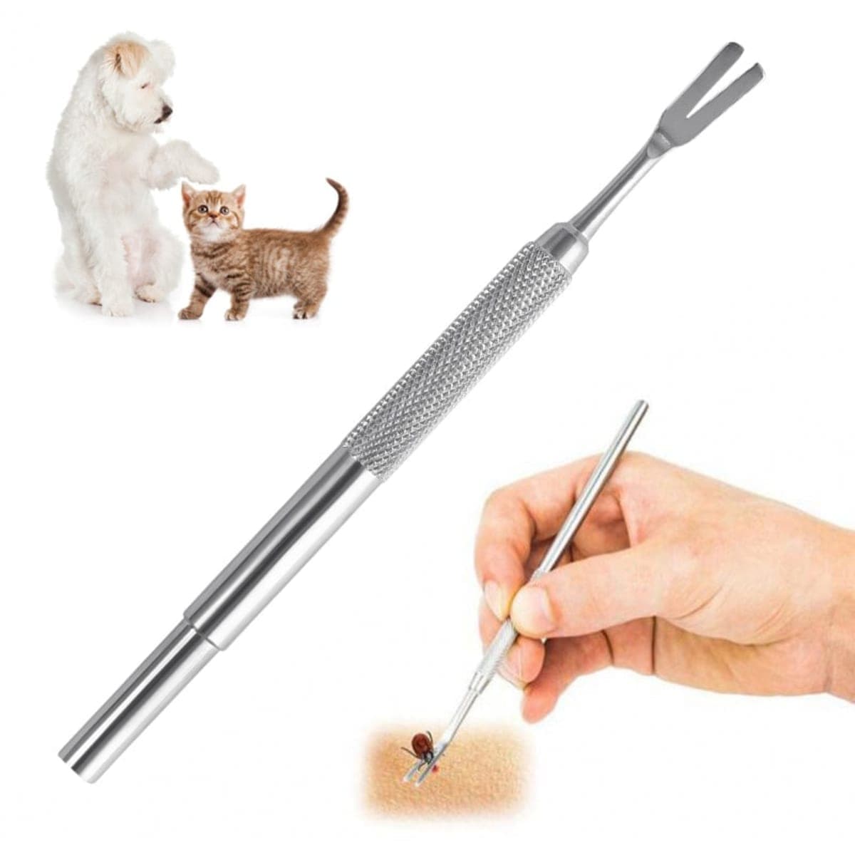 Pince à Tiques en Inox